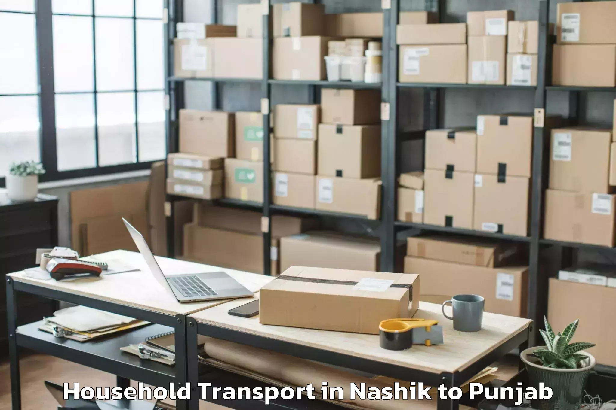 Reliable Nashik to Sardulgarh Household Transport